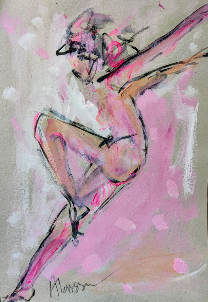 Pink dancer i gruppen Alla konstverk / Fantasi hos NOA Gallery (100176_Danceme)