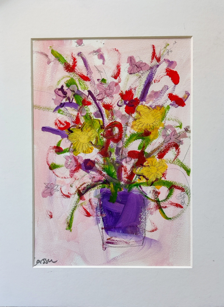 Flowers in a vase i gruppen Alla konstverk / Fantasi hos NOA Gallery (100176_Flower)