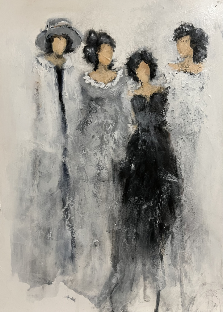 Tre nyanser av grått 9 i gruppen Alla konstverk / Akryl hos NOA Gallery (200301_9)