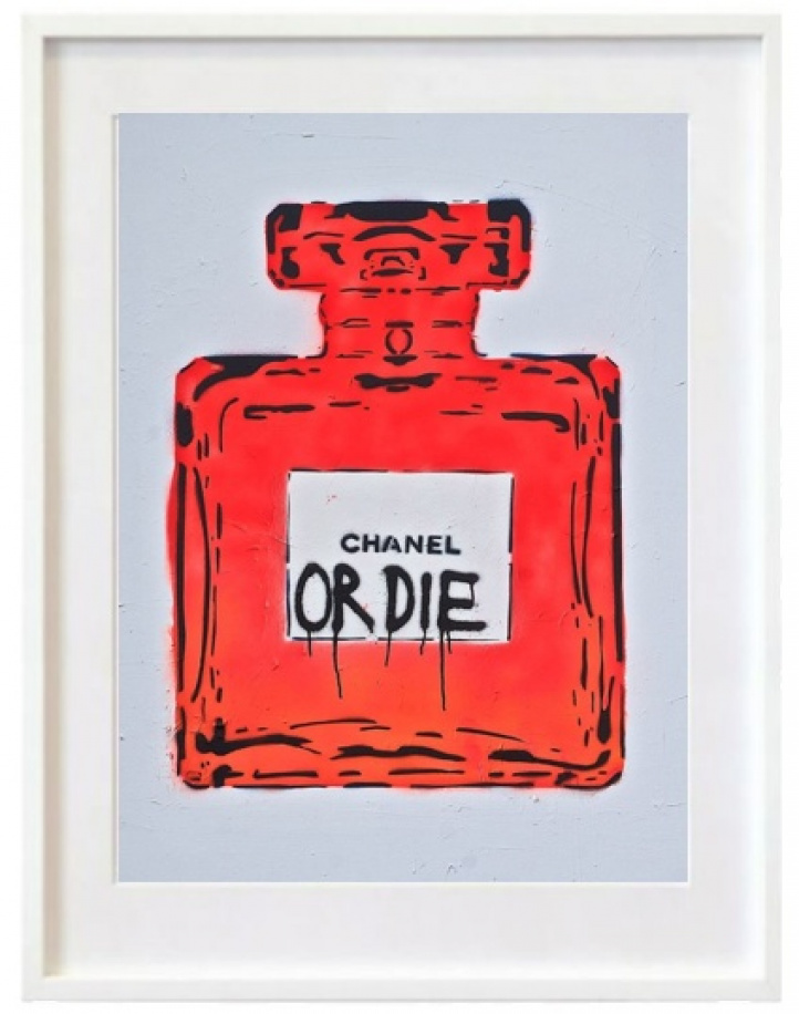 Chanel or die Street red i gruppen Konstgalleri / Teman / Julkalender lucka 4 hos NOA Gallery (200302_3984)