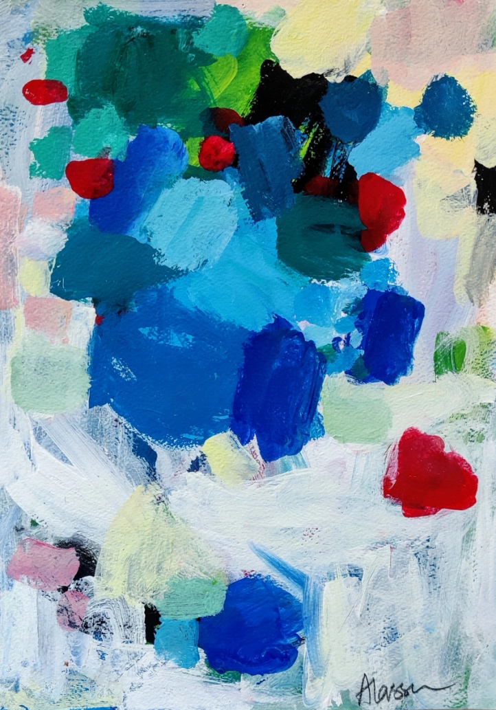 Blue spring i gruppen Alla konstverk / Abstrakt hos NOA Gallery (100176_Blue)