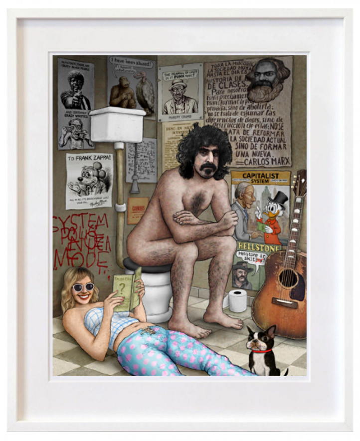Frank Zappa i gruppen Konstgalleri / Teman / Kända illustratörer hos NOA Gallery (200381_frankzappa)